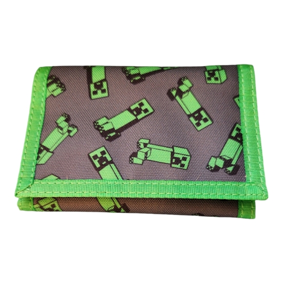 Minecraft Creeper Crowd Trifold Wallet - Picture 3 of 6